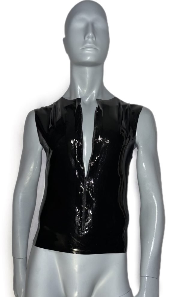 Sleeveless Zipper T-shirt - Image 3