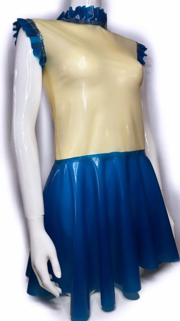 Pleated Short Sleeves And Neckline Flying Dress - Image 2