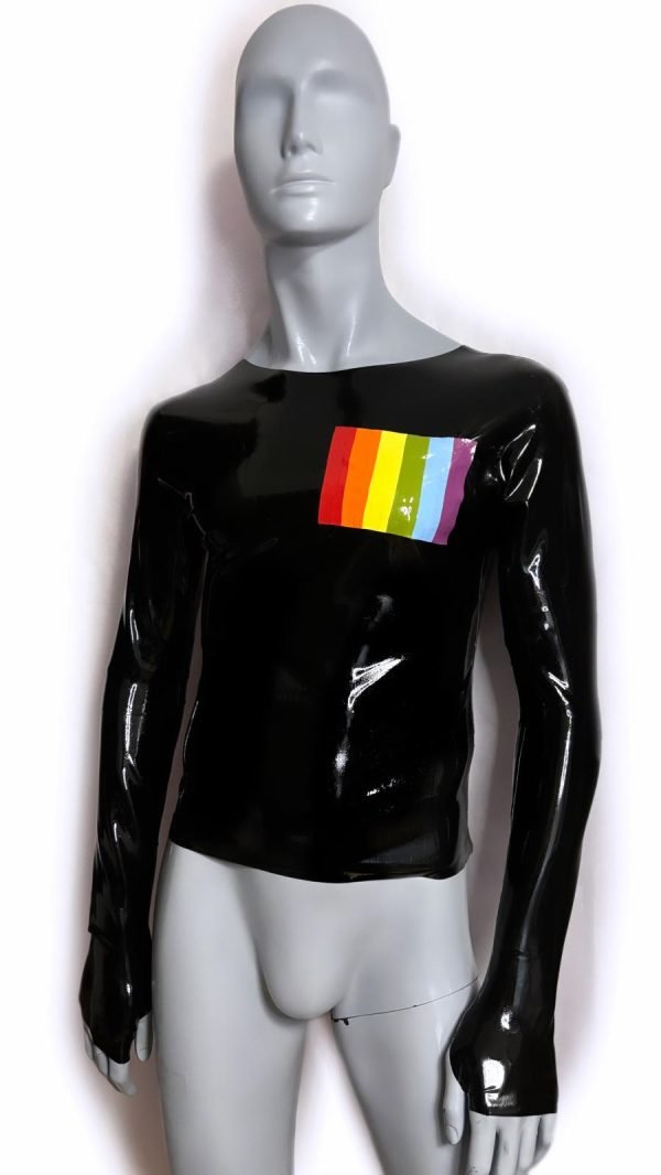 T-Shirt With Fingerless Gloves And Pride Pocket - Image 3