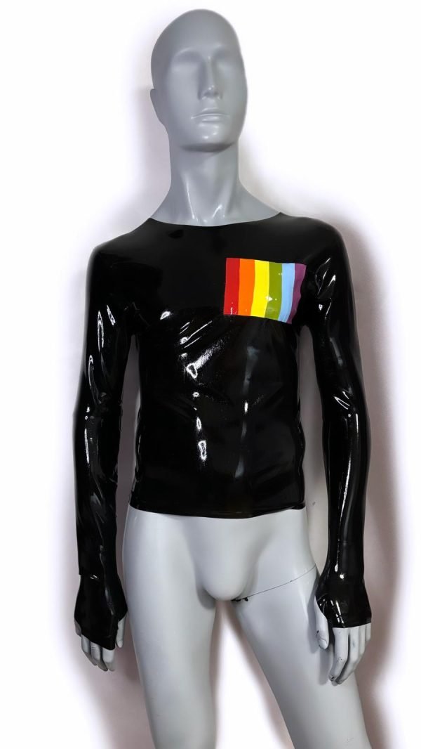 T-Shirt With Fingerless Gloves And Pride Pocket - Image 2