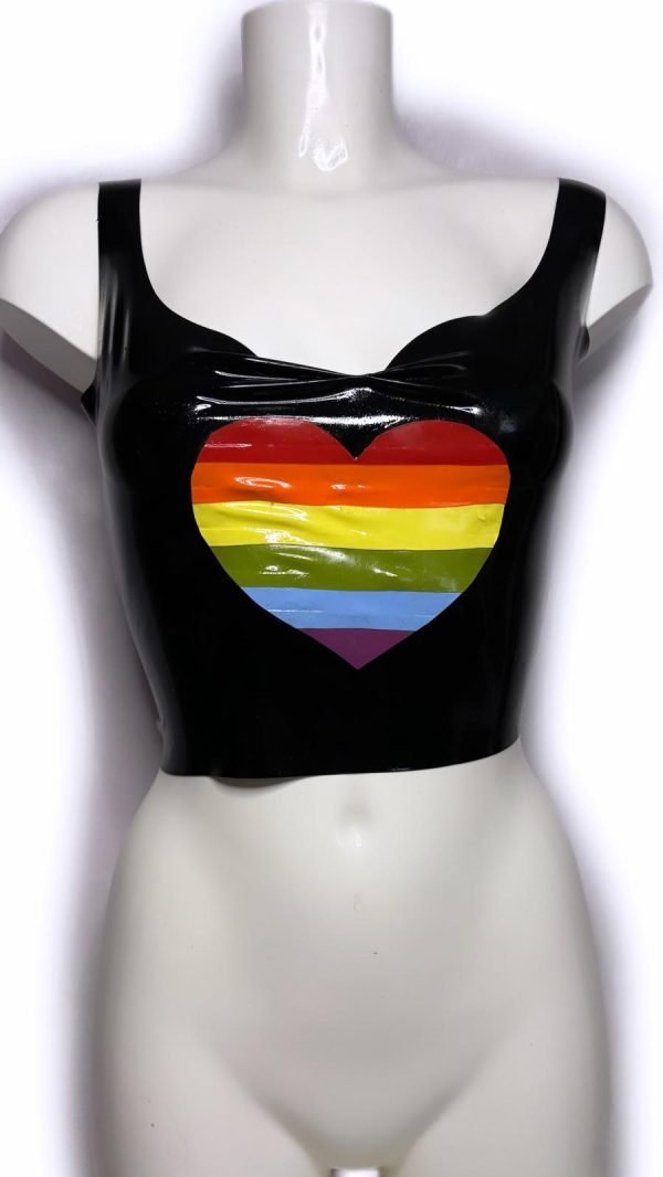 Pride Heart Crop Top - Image 4