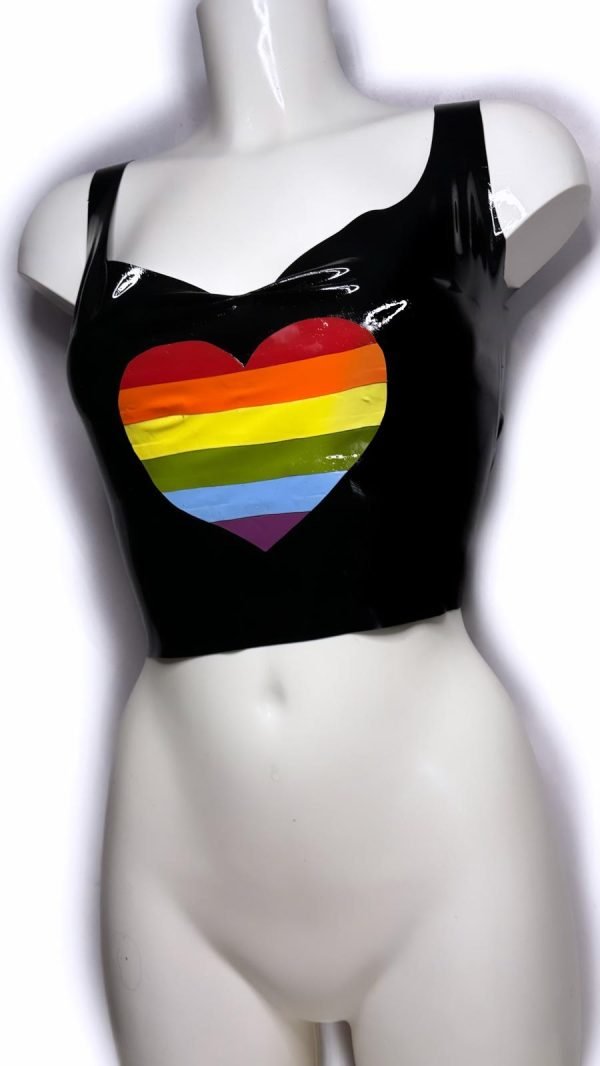 Pride Heart Crop Top - Image 2