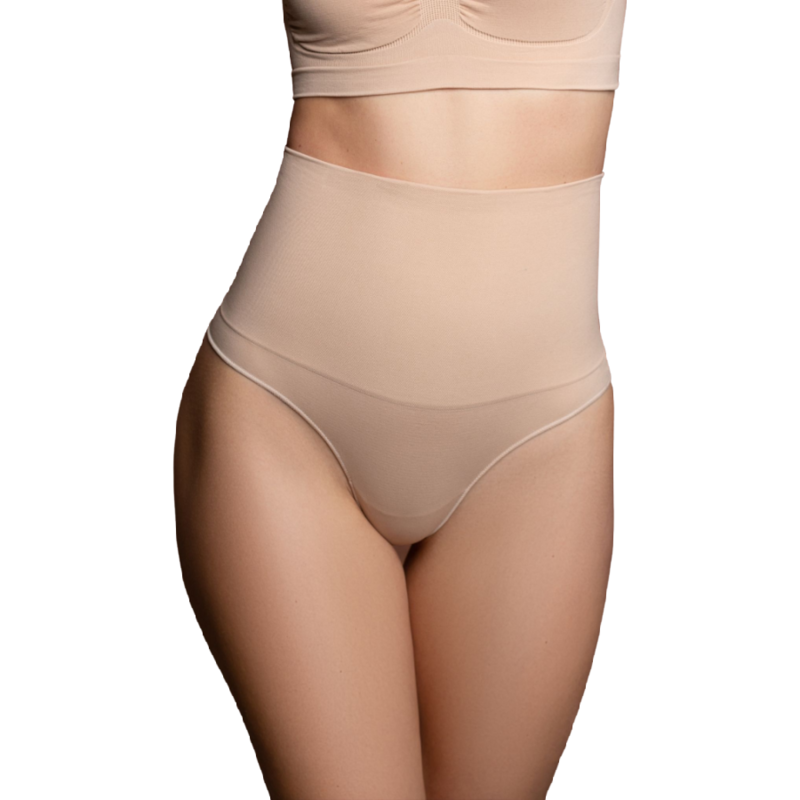 BYE-BRA - FAJA SIN COSTURAS ESTILO TANGA BEIGE TALLA M - Image 2