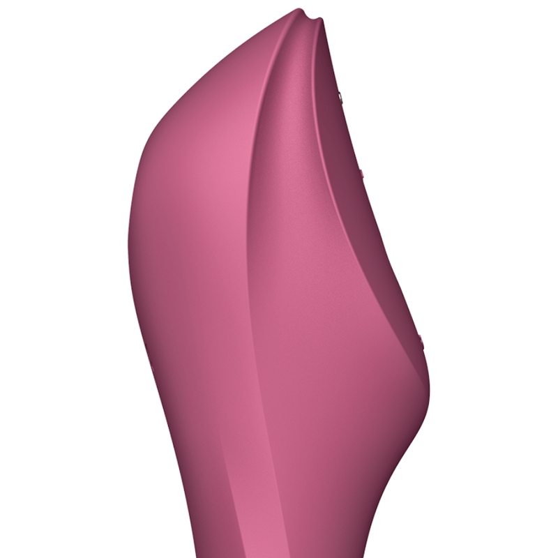 SATISFYER - CURVY TRINITY 3 AIR PULSE VIBRATOR RED - Image 2
