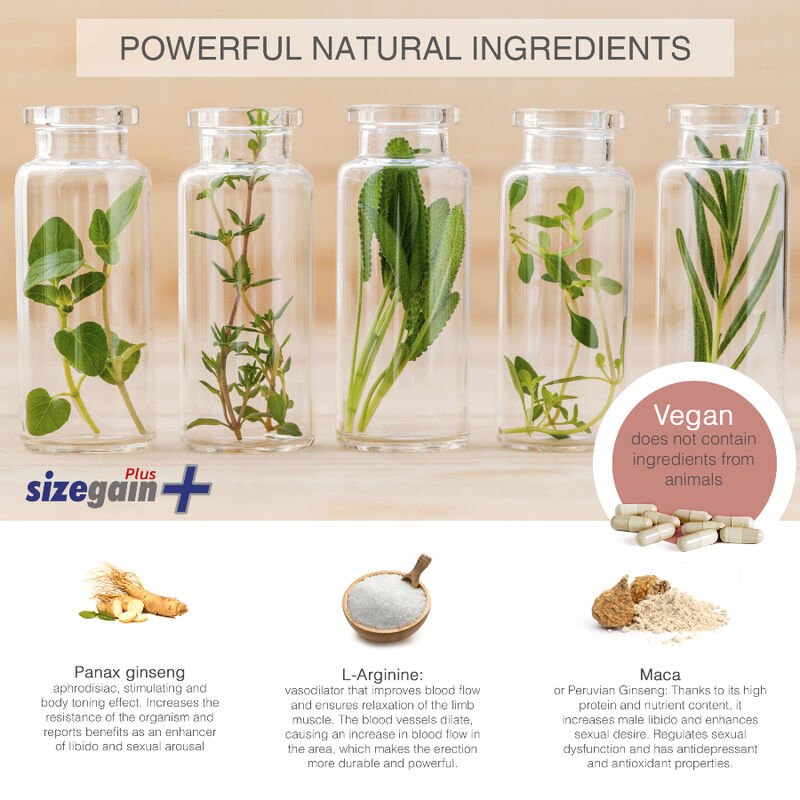 500 COSMETICS - SIZEGAIN PLUS PILLS TO ENLARGE THE PENIS - Image 2