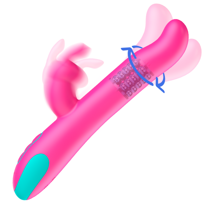 HAPPY LOKY - PLUTO RABBIT VIBRATOR ROTATOR WATCHME WIRELESS TECHNOLOGY COMPATIBLE - Image 3