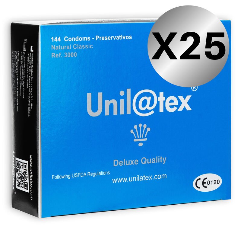 UNILATEX - NATURAL PRESERVATIVES PACK 25 X 144 UNITS