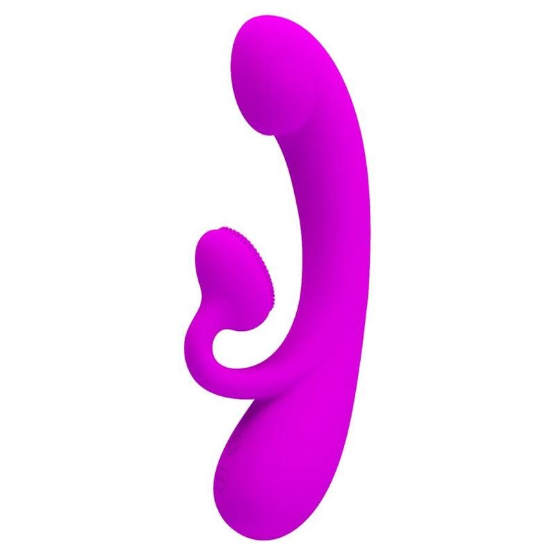 PRETTY LOVE - SINCERE SILICONE CLITORAL VIBRATOR AND SUCKER PURPLE - Image 2