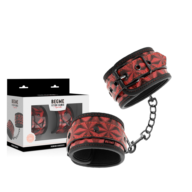 BEGME - RED EDITION PREMIUM HANDCUFFS WITH NEOPRENE LINING - Image 2