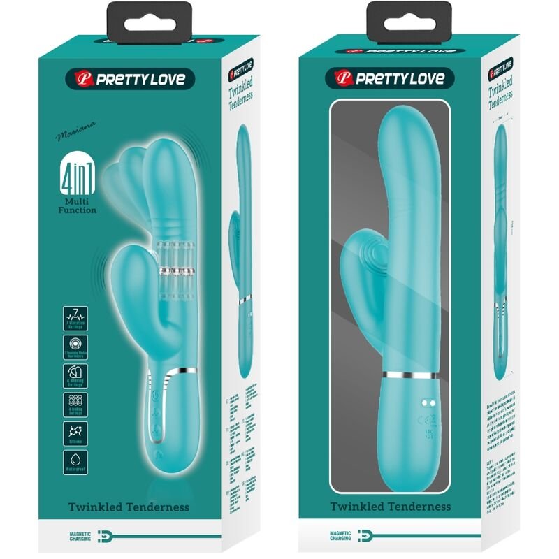 PRETTY LOVE - MULTIFUNCTION G-SPOT VIBRATOR AQUA GREEN - Image 4