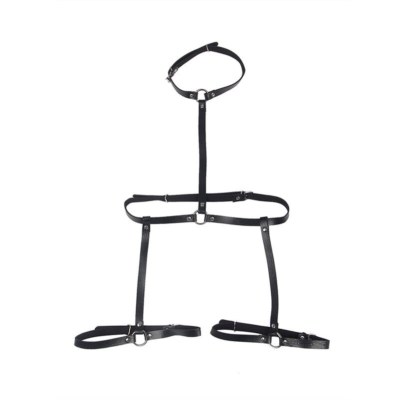 SUBBLIME - LEATHER BODY HARNESS BLACK ONE SIZE - Image 4