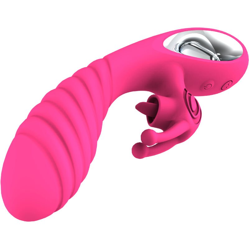 ARMONY - VICKY RABBIT VIBRATOR WITH FUCHSIA PULL RING TONGUE - Image 4