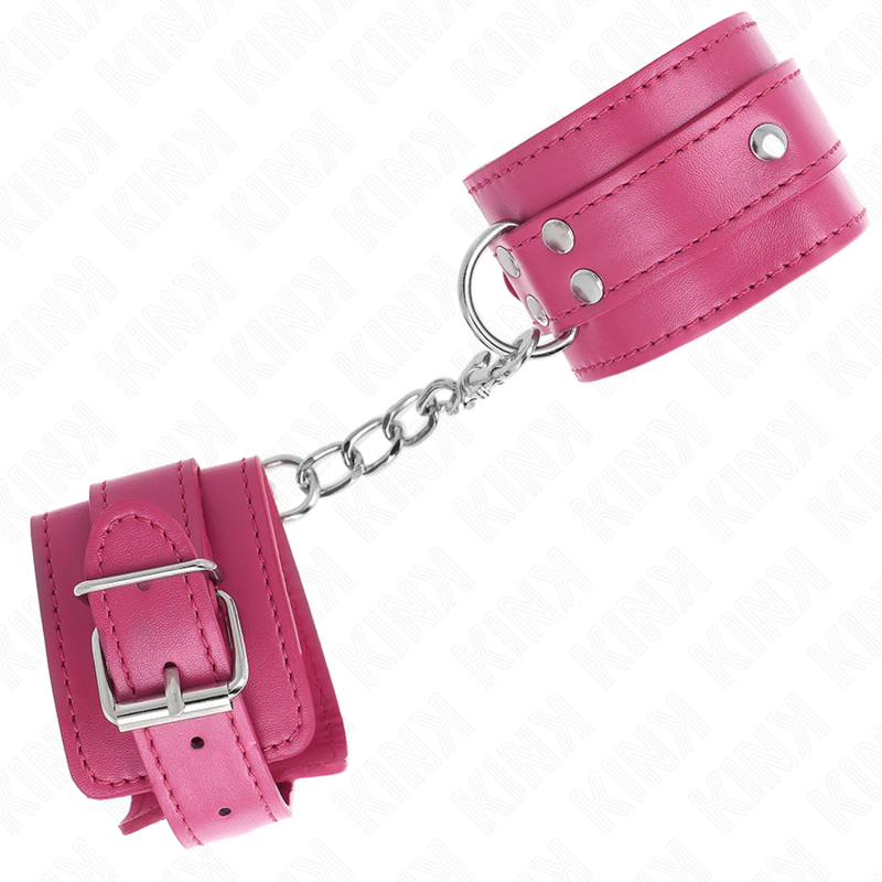 KINK - 3 D-RING WRIST RESTRAINTS ADJUSTABLE PINK 17.5-25 CM X 6 CM - Image 2
