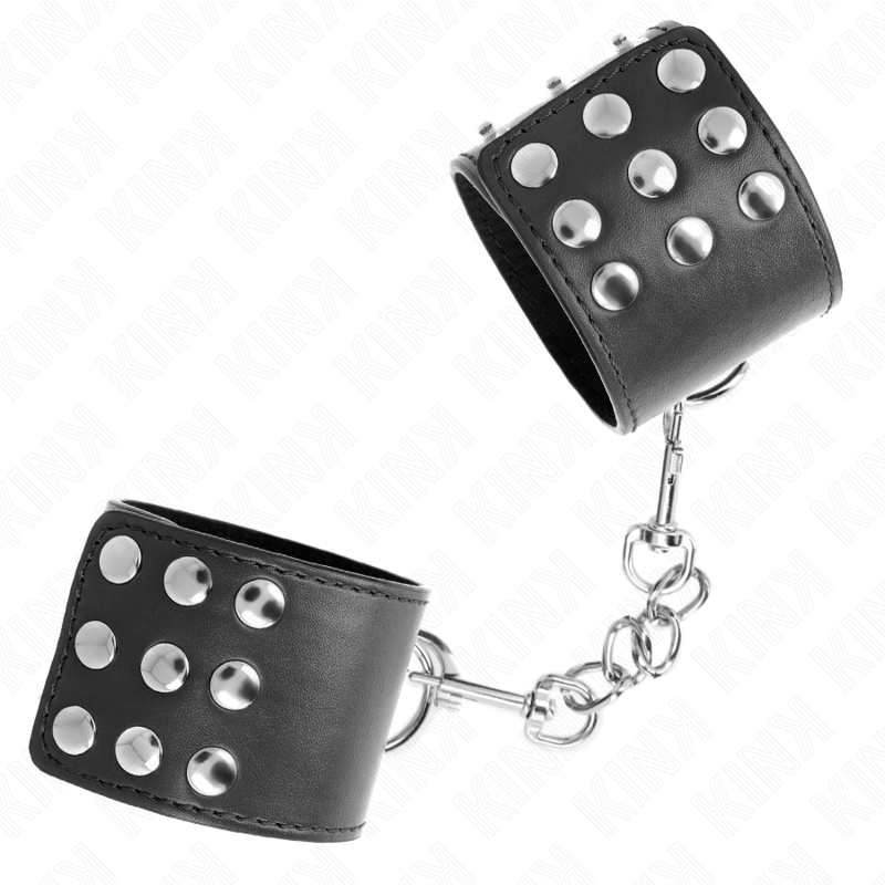 KINK - WRIST RESTRAINTS WITH SNAP FASTEN BLACK ADJUSTABLE 19-24 CM X 5.5 CM - Image 2