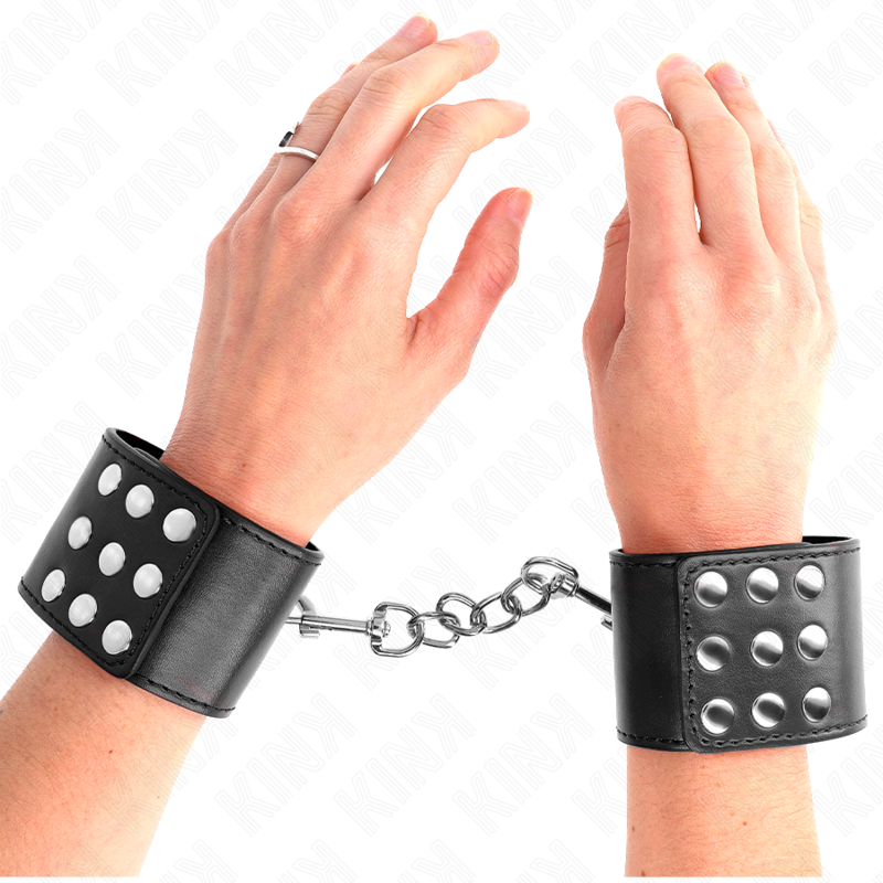 KINK - WRIST RESTRAINTS WITH SNAP FASTEN BLACK ADJUSTABLE 19-24 CM X 5.5 CM - Image 4