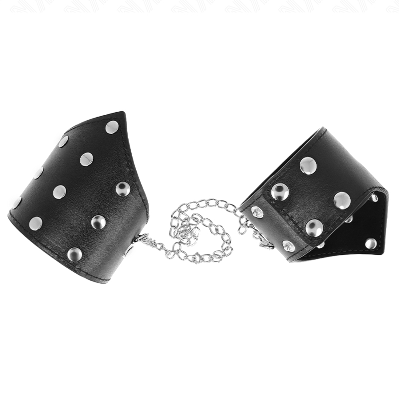 KINK - BLACK POINT STYLE WRISTBANDS WITH CHAIN ADJUSTABLE 17-23 CM X 8.5 CM - Image 2
