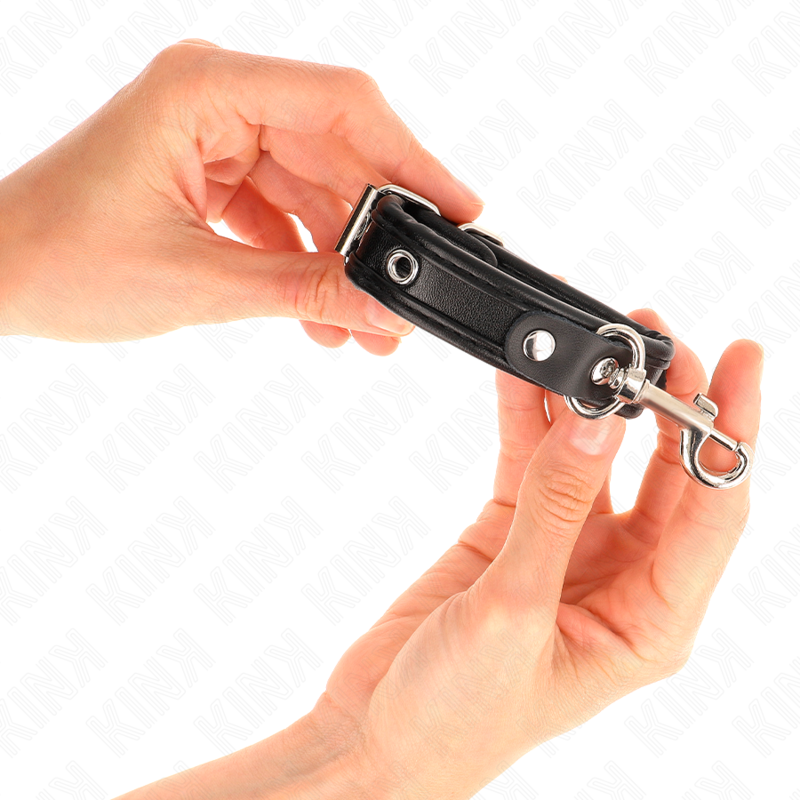 KINK - MINI BLACK WRISTBANDS WITH STUDS ADJUSTABLE 16-22 CM X 2 CM - Image 3