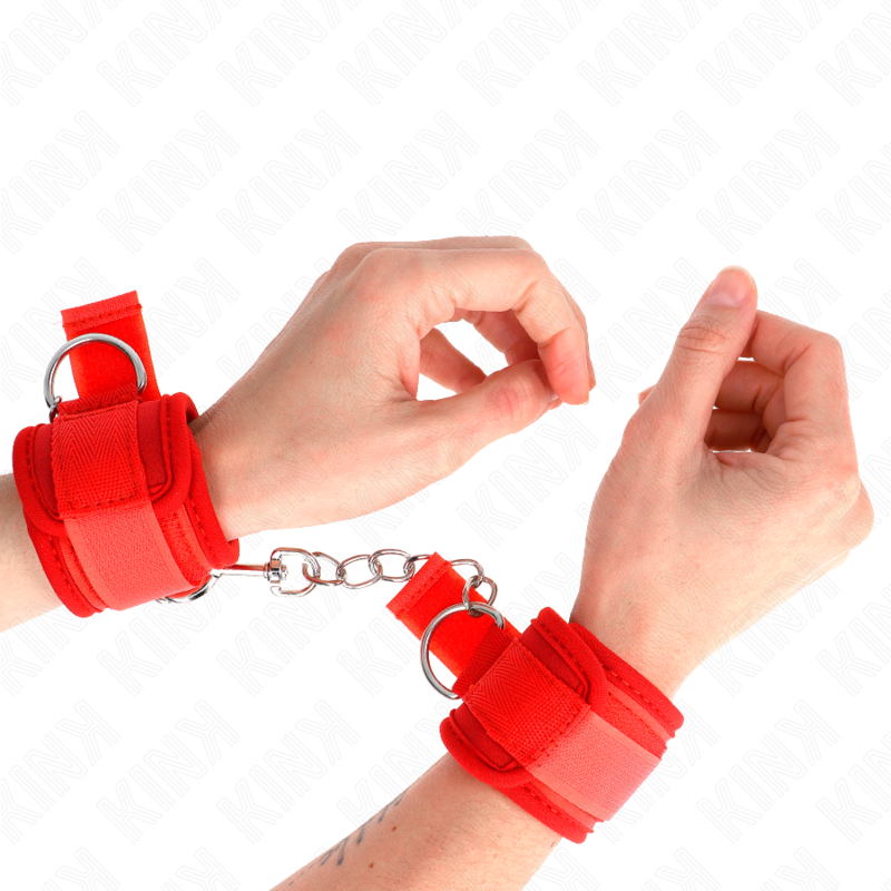 KINK - NEOPRENE WRIST RESTRAINTS RED 42 X 5 CM - Image 4