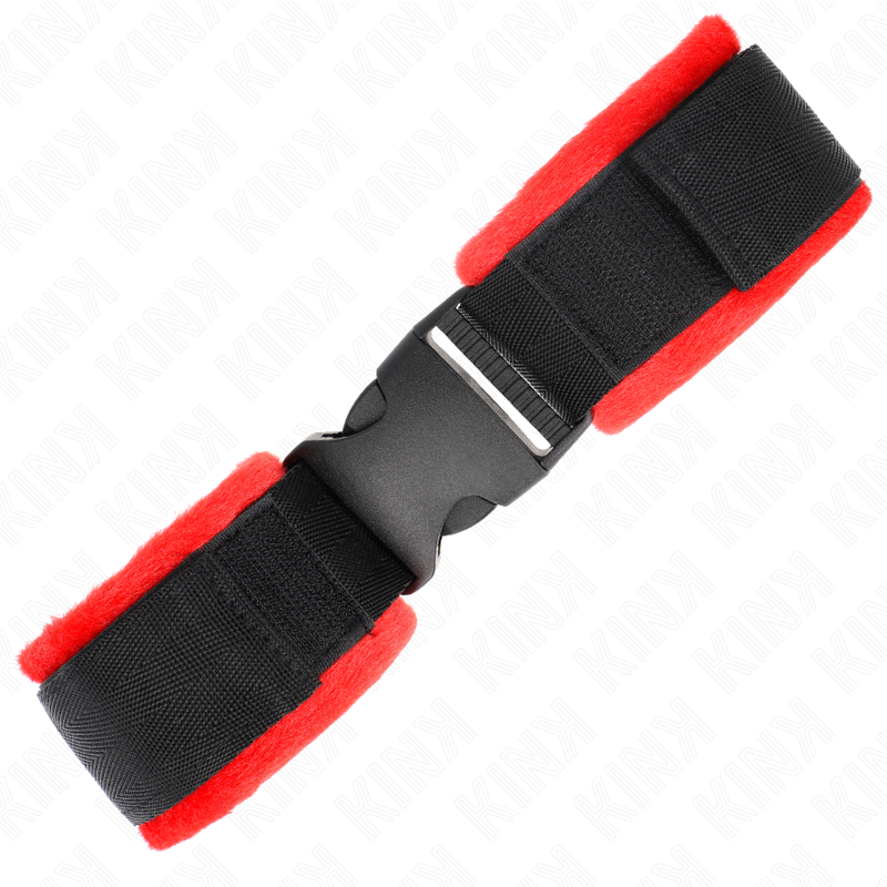 KINK - NYLON BIND HOOKLOOP WRIST RESTRAINTS BLACK MODEL 1 AJDUSTABLE 25-35 CM X 6 CM - Image 2
