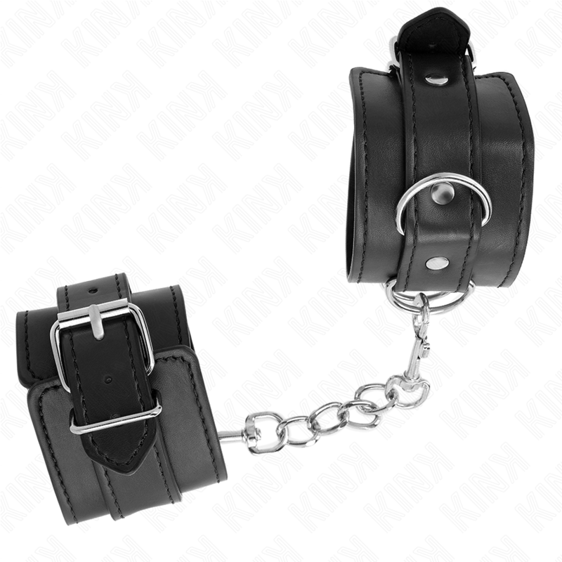 KINK - SIMPLE WRIST RESTRAINTS BLACK ADJUSTABLE 20-23 CM X 5.5 CM - Image 2