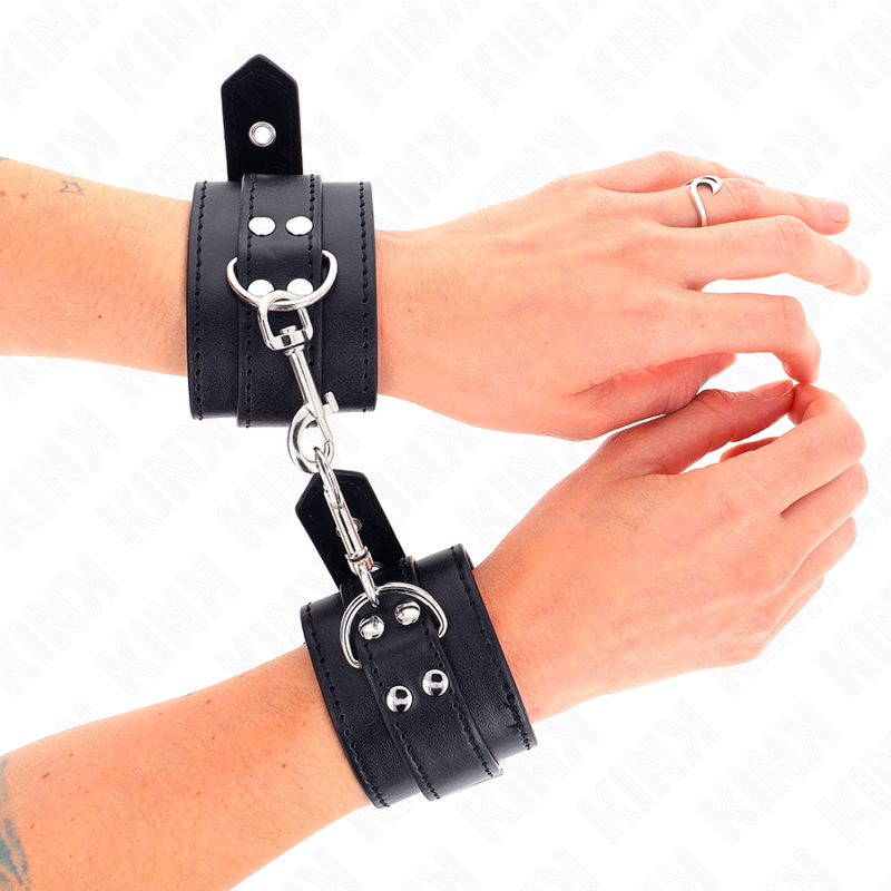 KINK - WRIST RESTRAINTS WITH STUDS 35 X 6 CM - Image 3