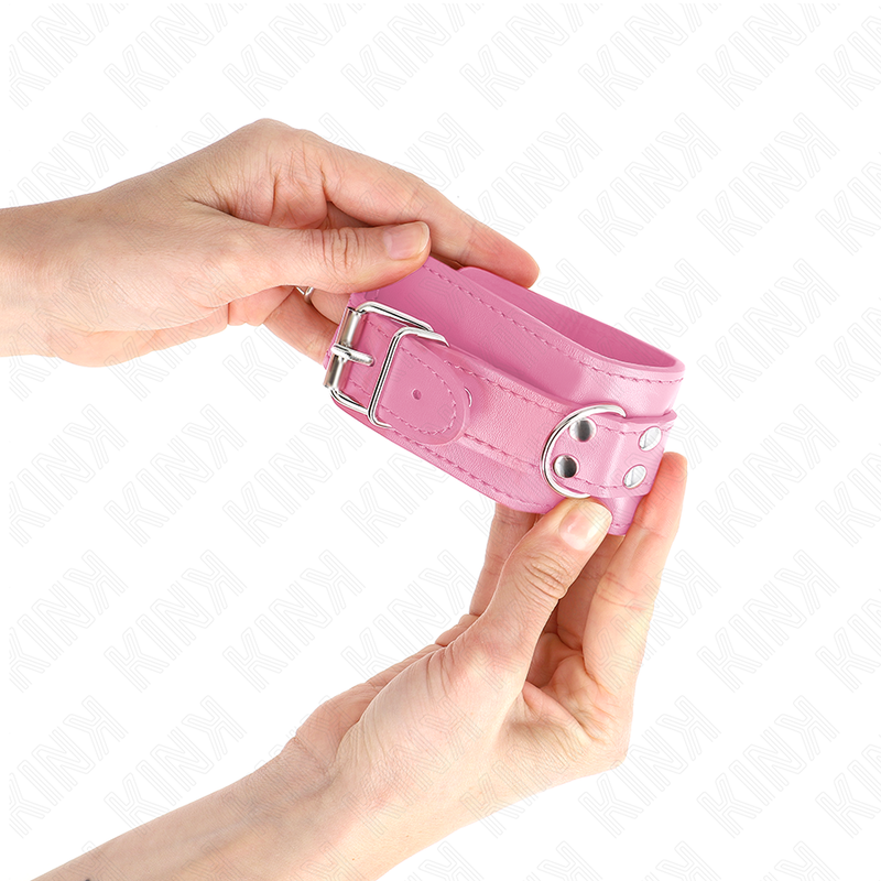 KINK - SIMPLE WRIST RESTRAINTS PINK ADJUSTABLE 20-23 CM X 5.5 CM - Image 2