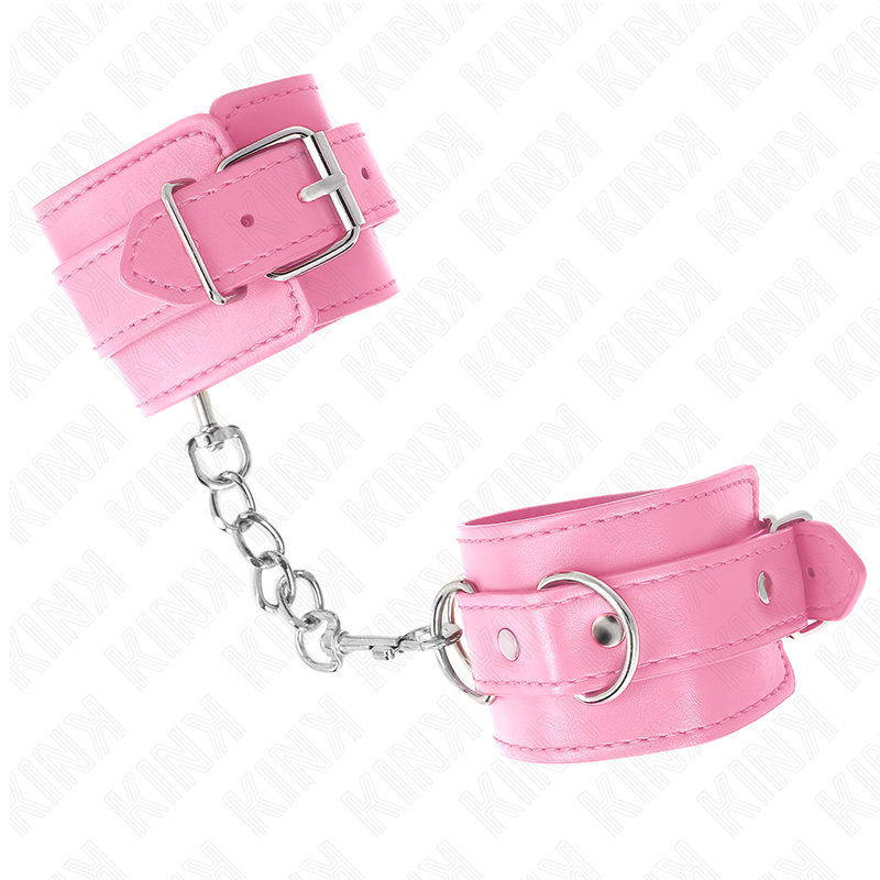 KINK - SIMPLE WRIST RESTRAINTS PINK ADJUSTABLE 20-23 CM X 5.5 CM - Image 3
