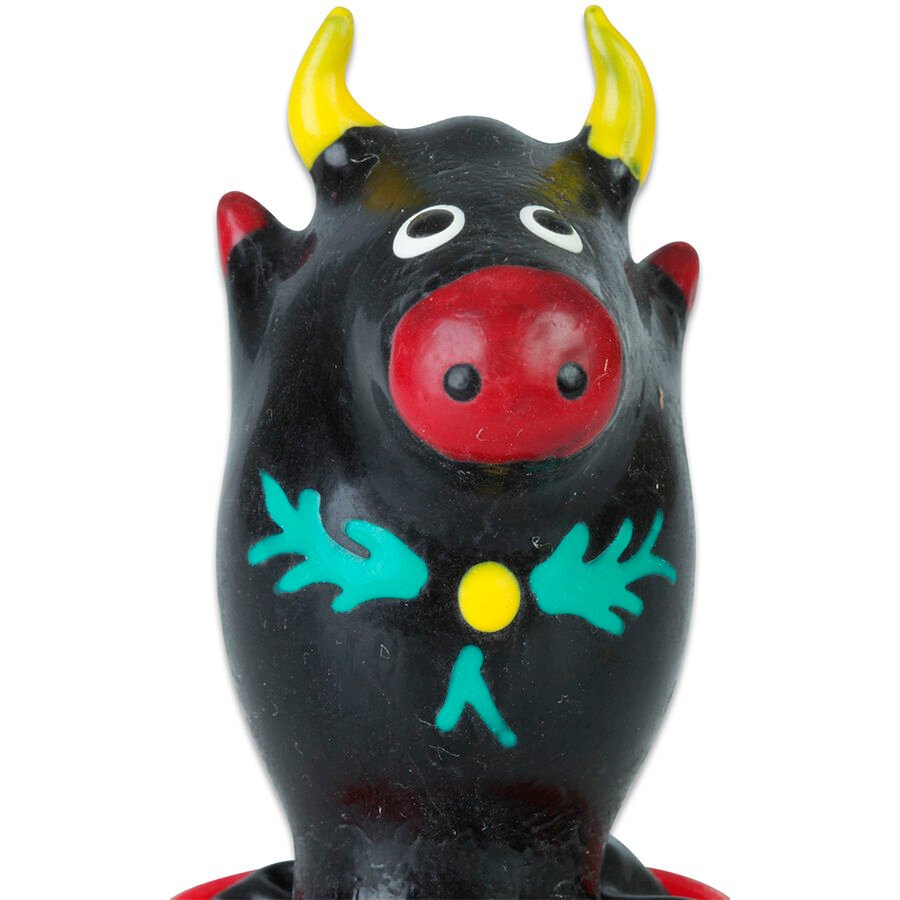 CONDOMERIE - HANDPAINTED NOVELTY CONDOMS BULL BLACK MODEL 1