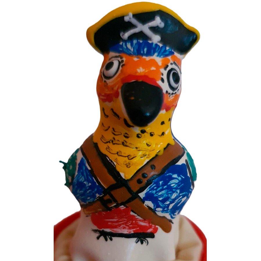 CONDOMERIE - HANDPAINTED NOVELTY CONDOMS CAPTAIN PARROT