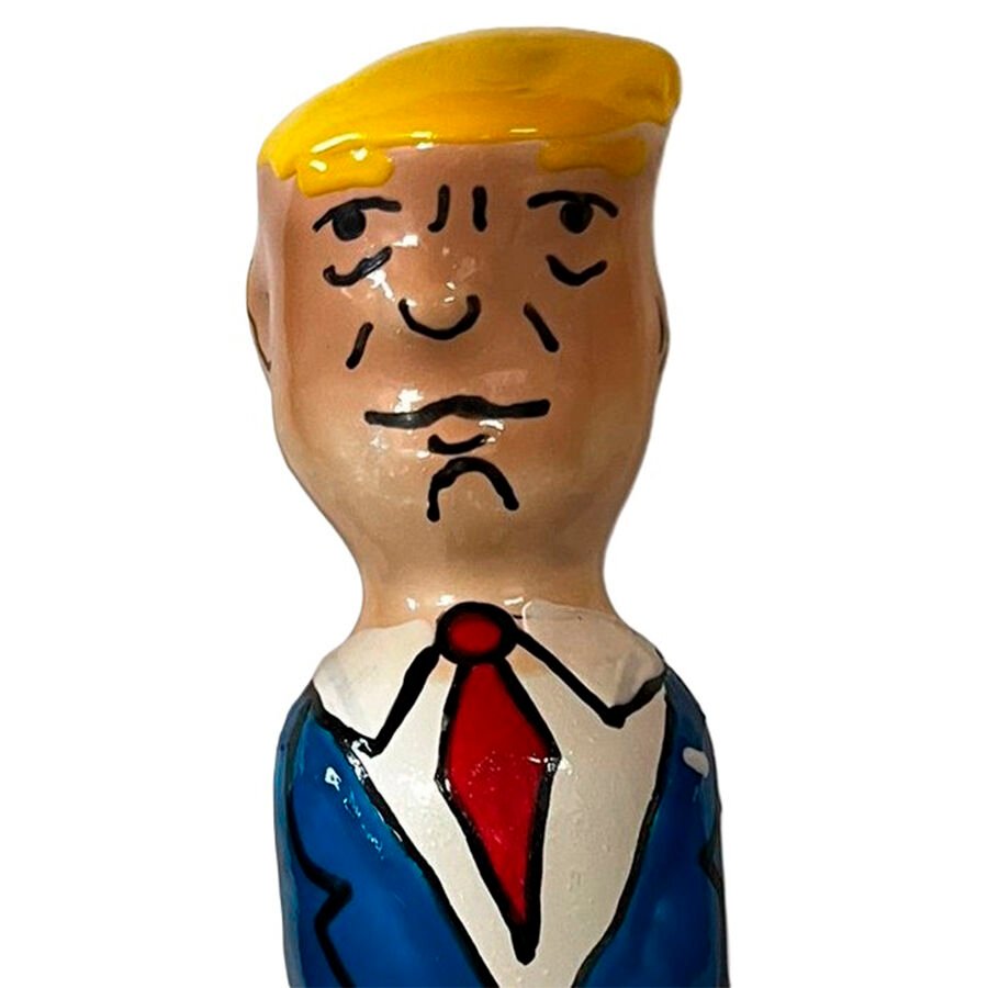 CONDOMERIE - HANDPAINTED NOVELTY CONDOMS GRUMPY TRUMP