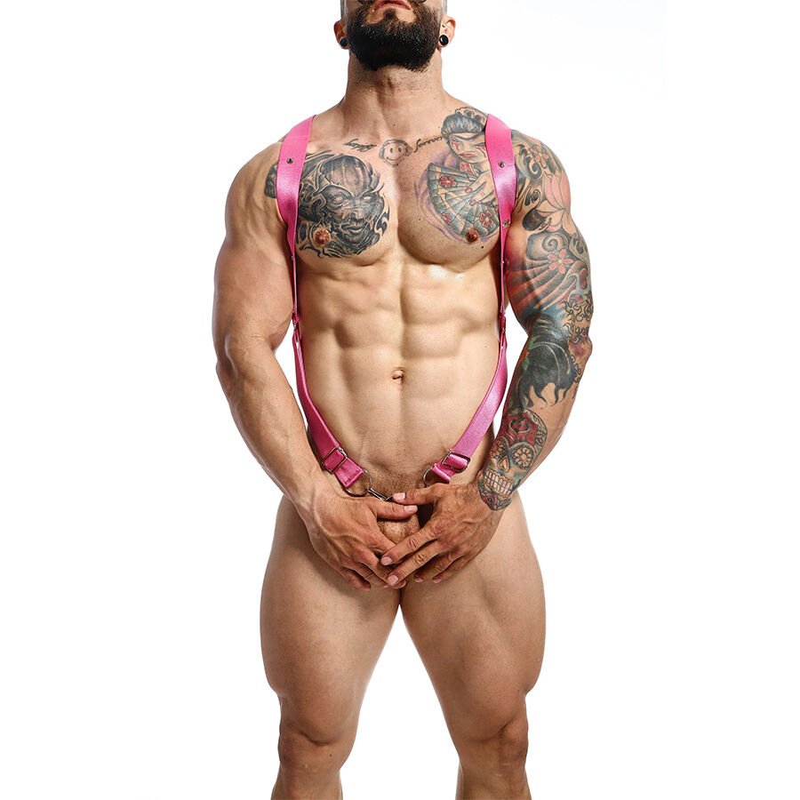 MOB - DNGEON CROSS BACK HARNESS PINK ONE SIZE
