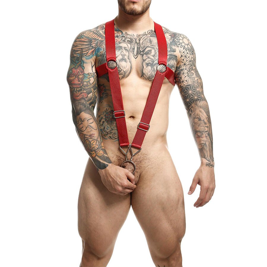 MOB - DNGEON CROSS BACK HARNESS RED ONE SIZE