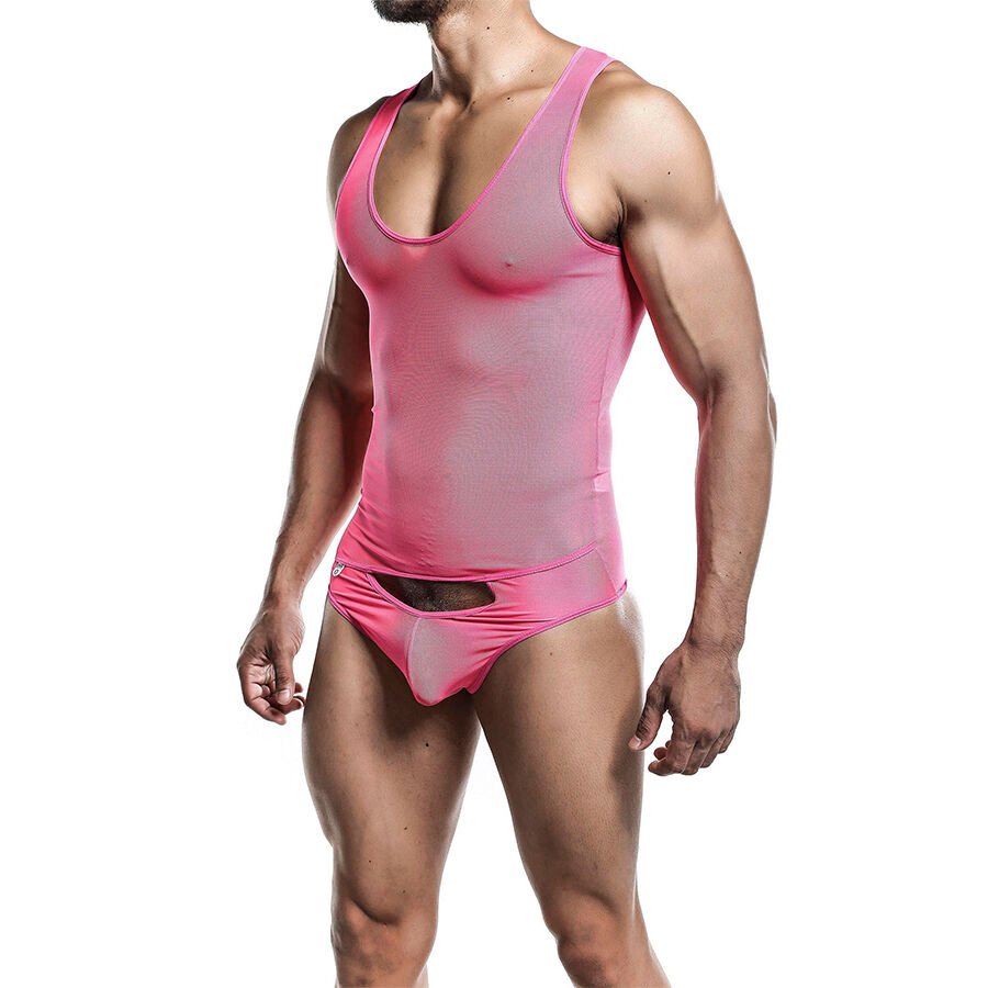 MOB - BODYSHEER TRANSPARTE ROSA TALLA S/M - Image 2