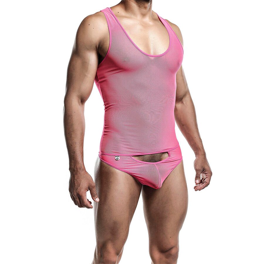 MOB - BODYSHEER TRANSPARTE ROSA TALLA S/M - Image 3