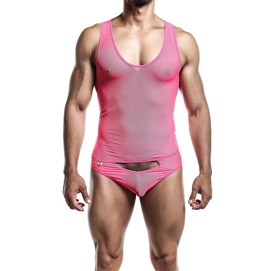 MOB - BODYSHEER TRANSPARTE ROSA TALLA S/M