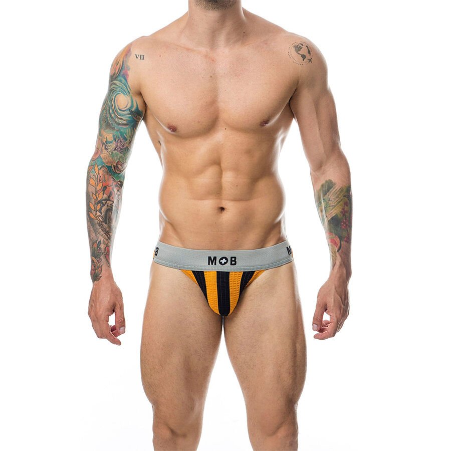 MOB - JOCK CLASICO STRIPE NARANJA TALLA S