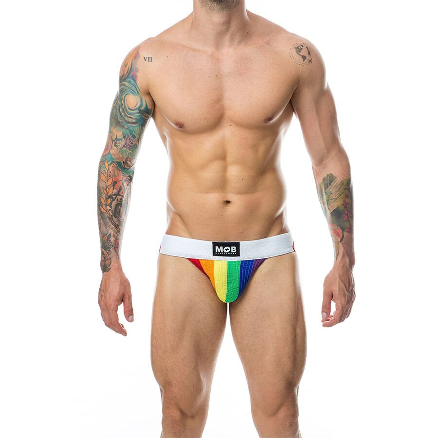 MOB - JOCK CLASICO STRIPE RAINBOW TALLA S