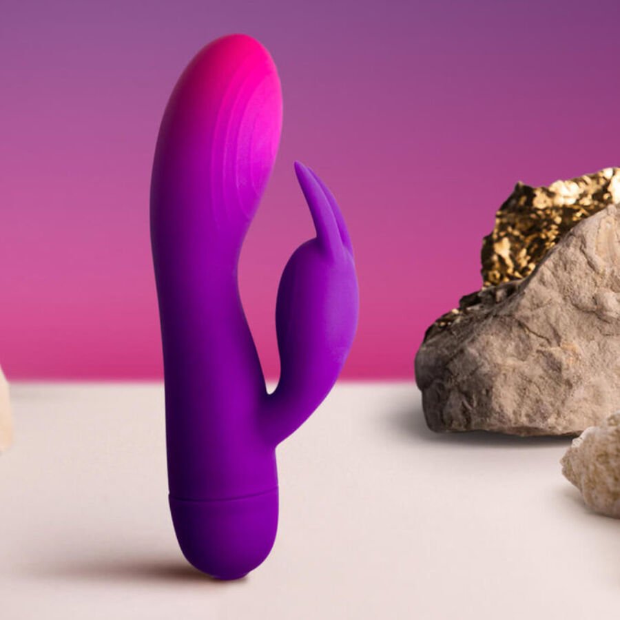 ROCKS- OFF - GLO- GIRL PURPLE RABBIT VIBRATOR - Image 3