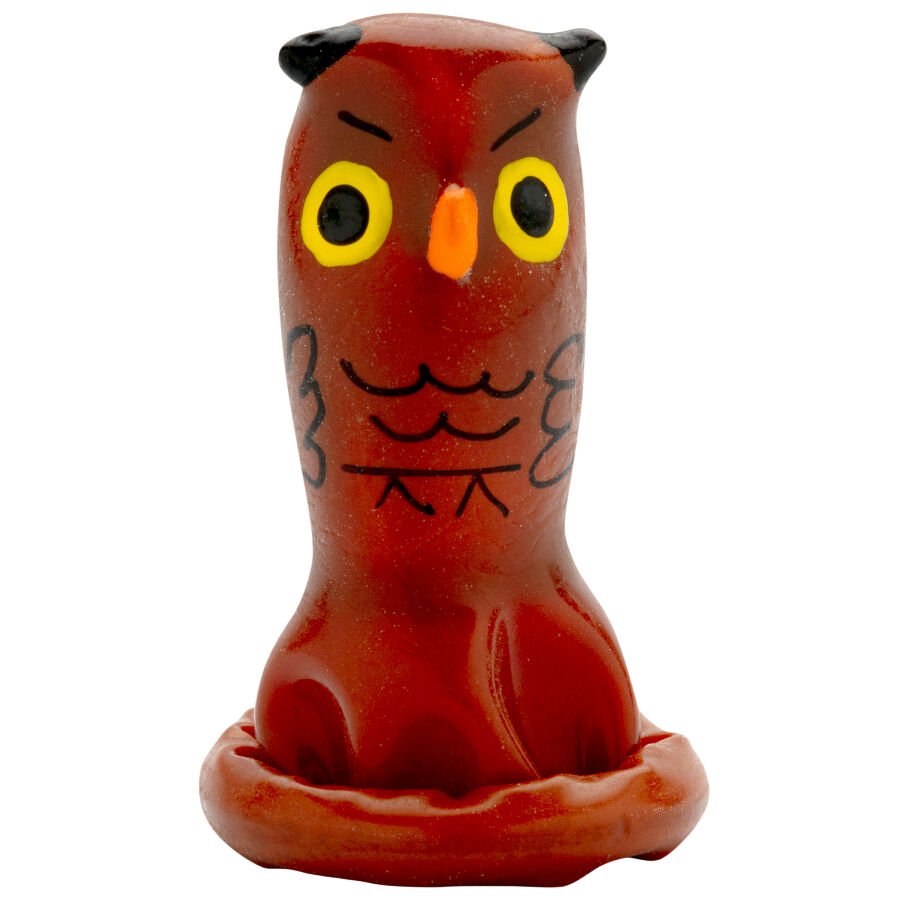 CONDOMERIE - HANDPAINTED NOVELTY CONDOMS OWL - Image 4