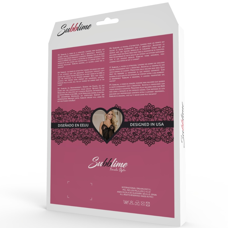 SUBBLIME - TEDDY MODELO FLORAL S/M - Image 5