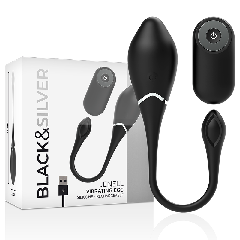 BLACKSILVER - JENELL RECHARGEABLE VIBRATING EGG